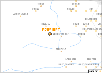 map of Frăsinet