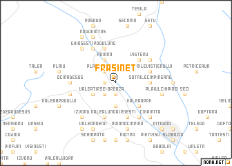 map of Frăsinet