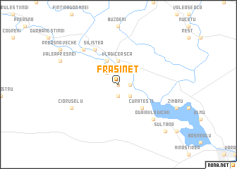 map of Frăsinet