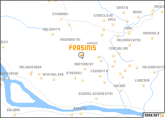 map of Frăsiniş