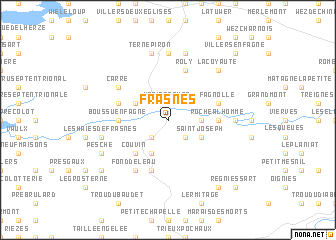 map of Frasnes