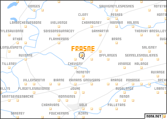 map of Frasne