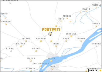 map of Frăteşti