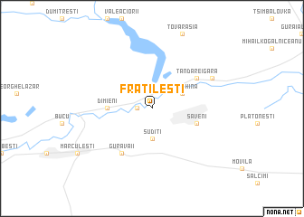 map of Frăţileşti