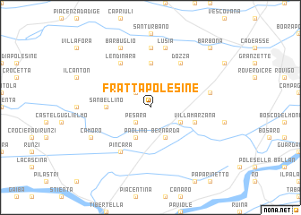 map of Fratta Polesine