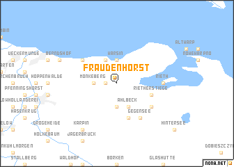 map of Fraudenhorst