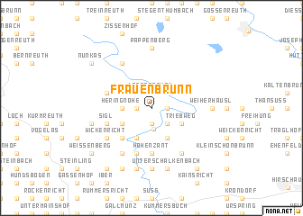 map of Frauenbrunn