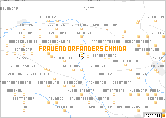 map of Frauendorf an der Schmida