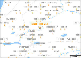 map of Frauenhagen