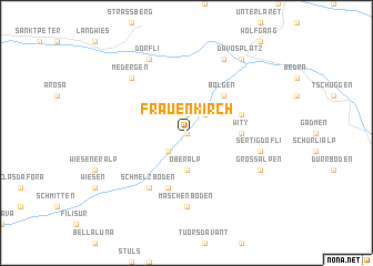 map of Frauenkirch