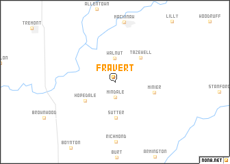 map of Fravert