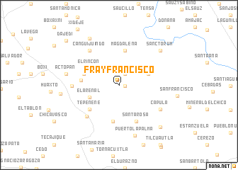 map of Fray Francisco