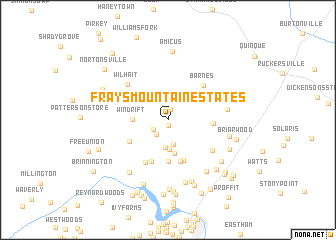 map of Frays Mountain Estates