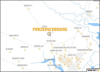 map of Frazers Crossing