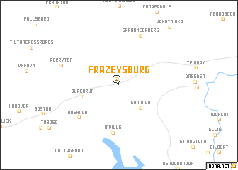 map of Frazeysburg