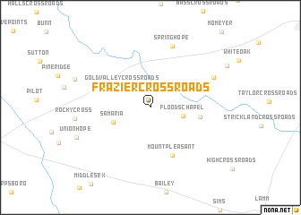 map of Frazier Crossroads