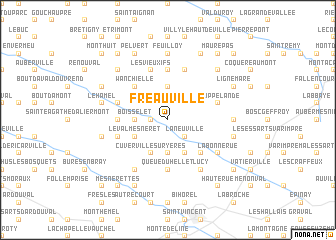 map of Fréauville