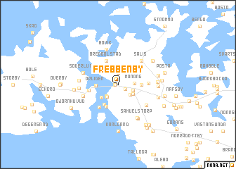 map of Frebbenby