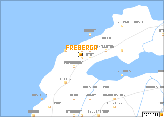 map of Freberga