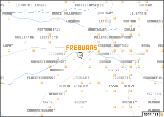 map of Frébuans