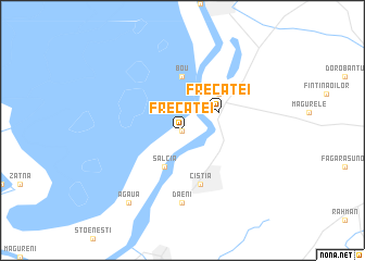 map of Frecăţei