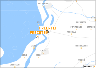 map of Frecăţei