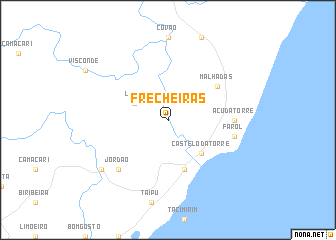 map of Frecheiras