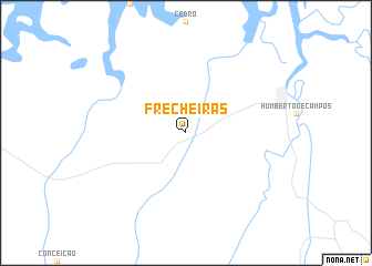 map of Frecheiras