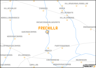 map of Frechilla