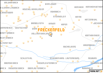 map of Freckenfeld