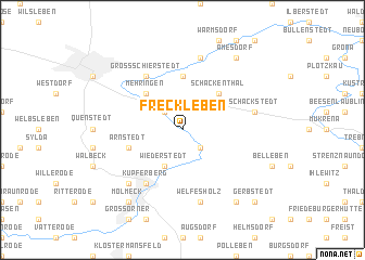 map of Freckleben