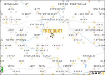 map of Frécourt