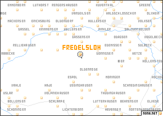 map of Fredelsloh