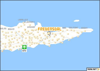 map of Fredensdal