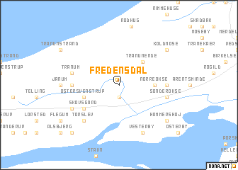 map of Fredensdal