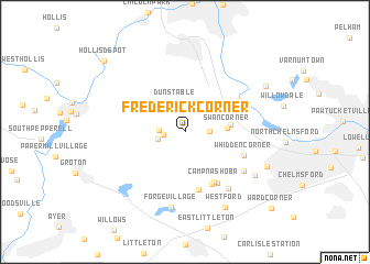 map of Frederick Corner
