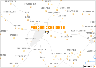 map of Frederick Heights