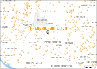 map of Frederick Junction