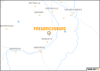 map of Fredericksburg