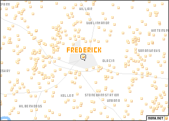 map of Frederick