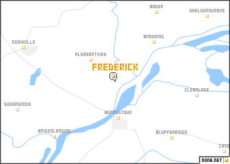 map of Frederick