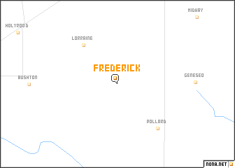 map of Frederick