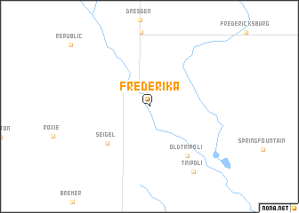 map of Frederika