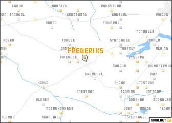 map of Frederiks