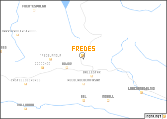 map of Fredes