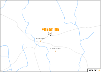 map of Fred Mine