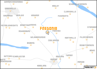 map of Fredonia