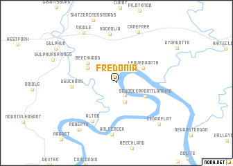 map of Fredonia