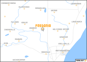 map of Fredonia