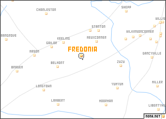 map of Fredonia